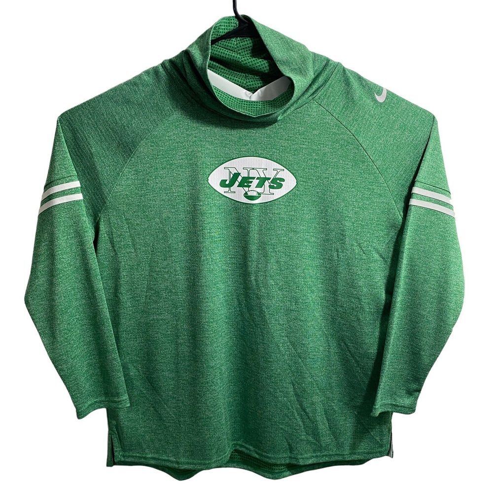 Nike NY Jets Dri Fit Pullover Sweater Mock Neck Women's Size‎ XXL Green